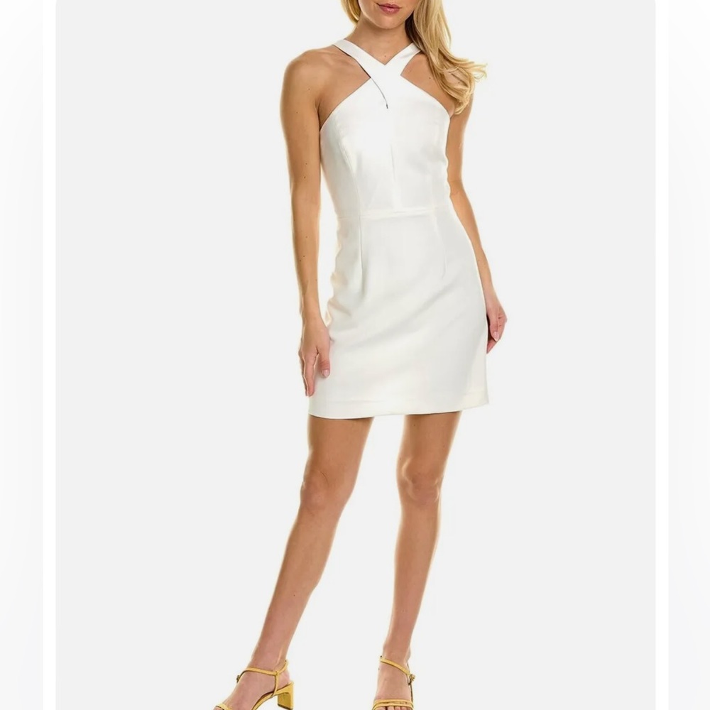 French connection whisper halter dress